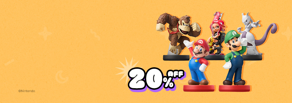 닌텐도 아미보 전상품<br>한정수량 20% 할인!